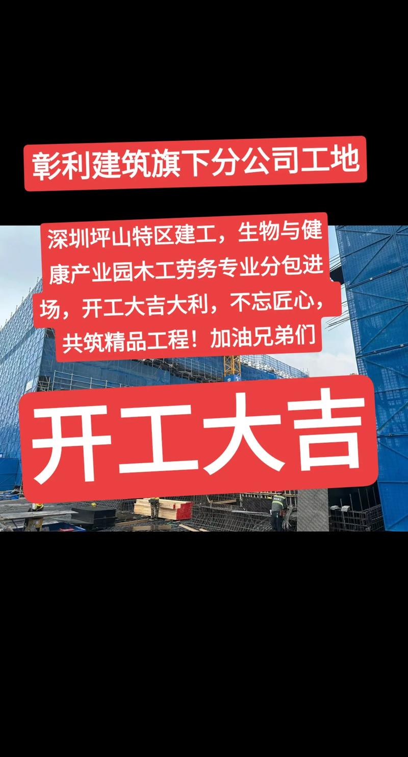 深圳坪山特區建工,生物與健康產業園木工勞務專業分包